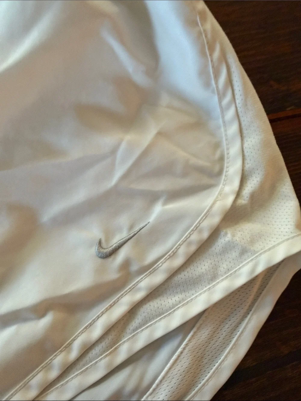 Nike White Athletic Running Shorts